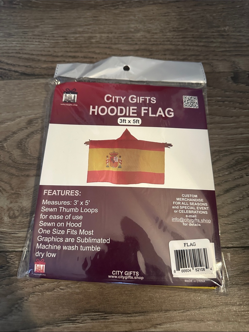 Red and Yellow Hoodie Flag